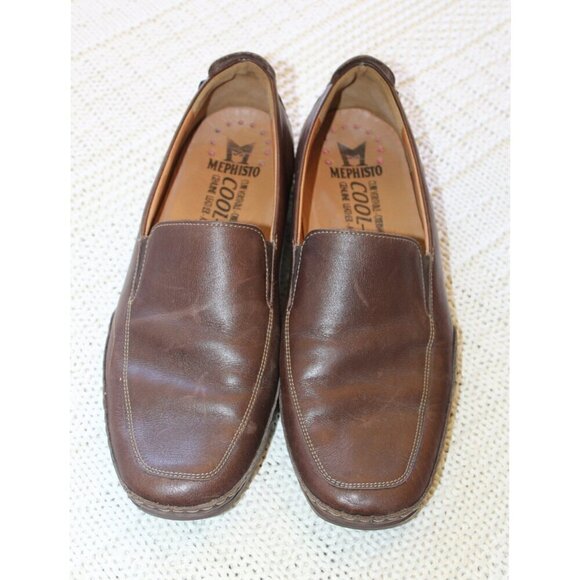 Mephisto Men\'s Edlef Slip on Brown Leather Shoes Size 10 US Loafer Cool Air main image 9